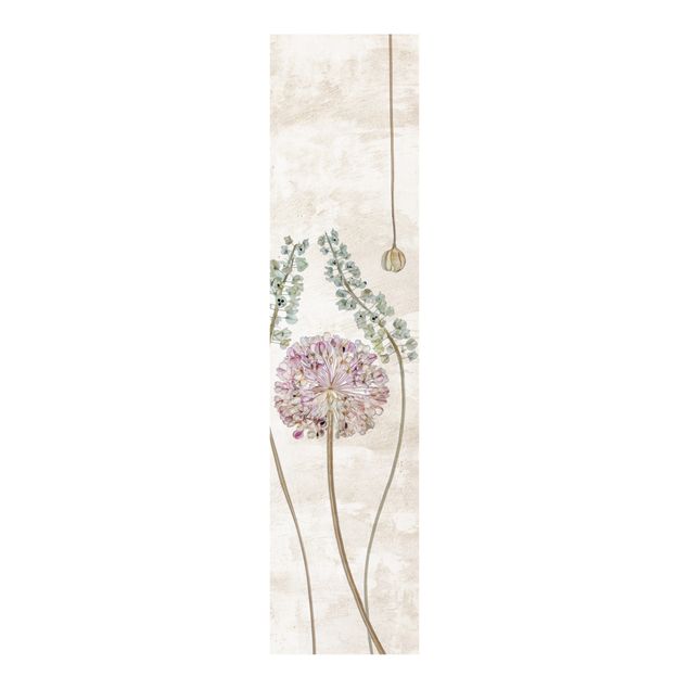Schiebevorhang Blumen Allium Illustration
