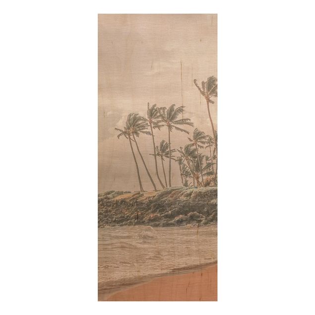 Holzbilder Landschaften Aloha Hawaii Strand II