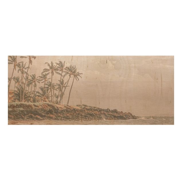 Holzbild Natur Aloha Hawaii Strand