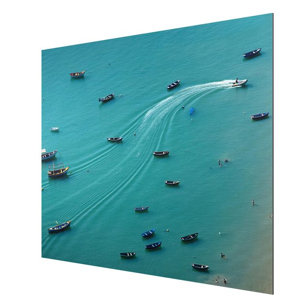 Wandbilder Landschaften Ankernde Fischerboote
