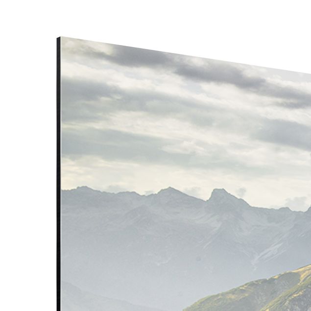 Wandbilder Modern Berge und Tal der Lechtaler Alpen im Tirol