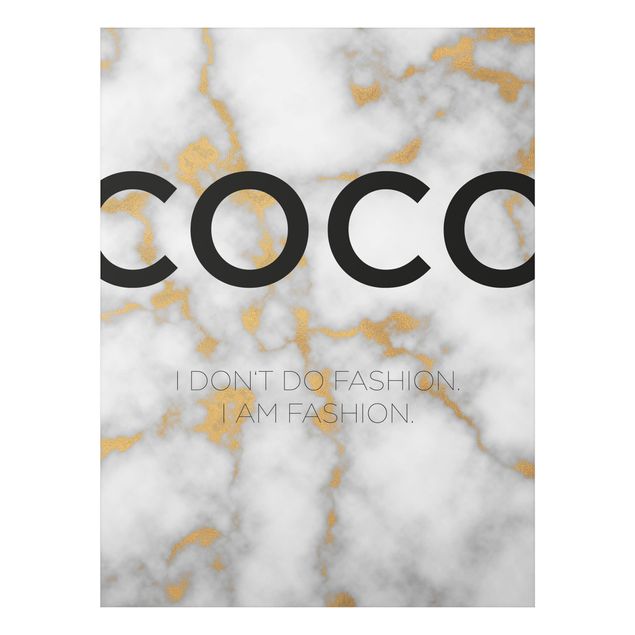 Wandbilder Sprüche Coco - I don't do fashion