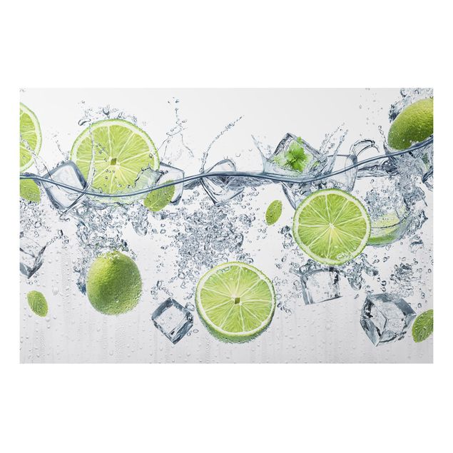 Wandbilder Früchte Erfrischende Limette