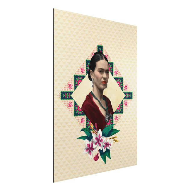 Küchen Deko Frida Kahlo - Blumen und Geometrie