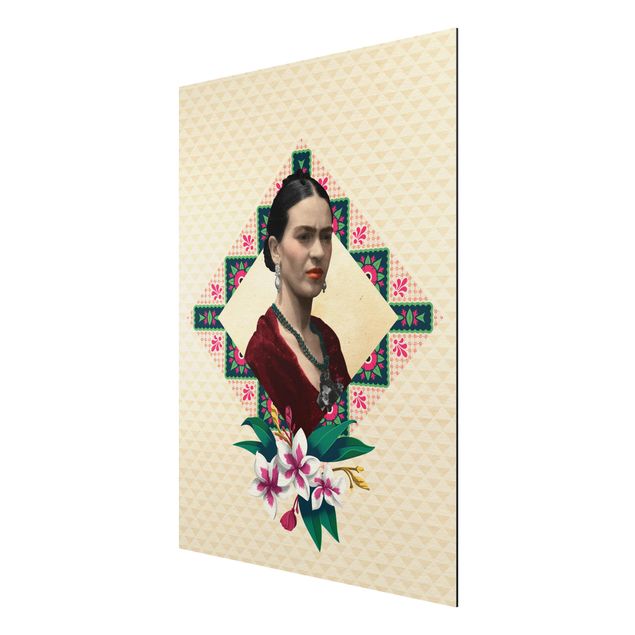 Wandbilder Blumen Frida Kahlo - Blumen und Geometrie