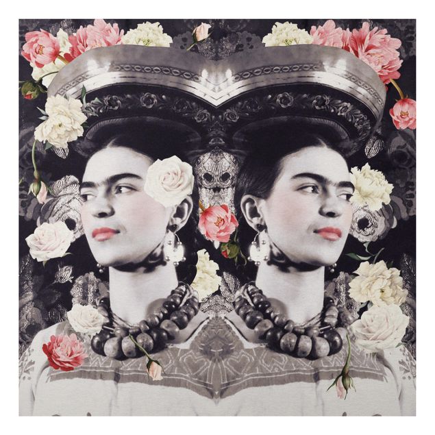Wandbilder Floral Frida Kahlo - Blumenflut