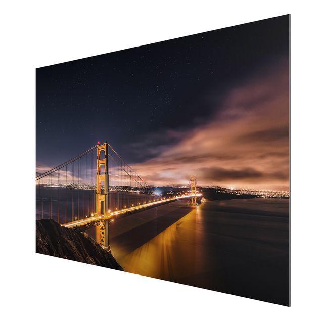 Wandbilder Modern Golden Gate to Stars