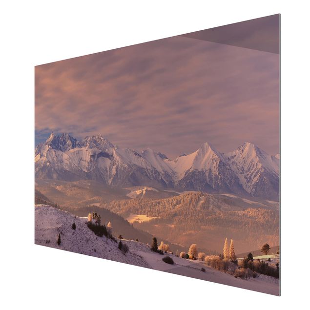 Wandbilder Landschaften Hohe Tatra am Morgen