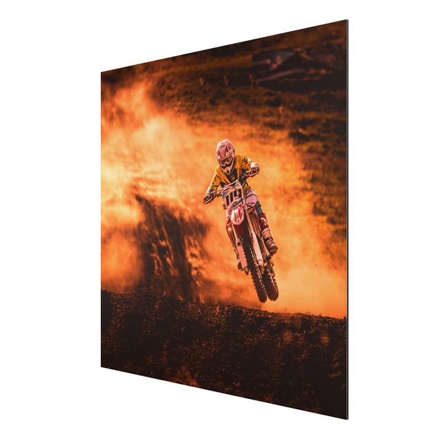 Wandbilder Sport Motocross im Staub