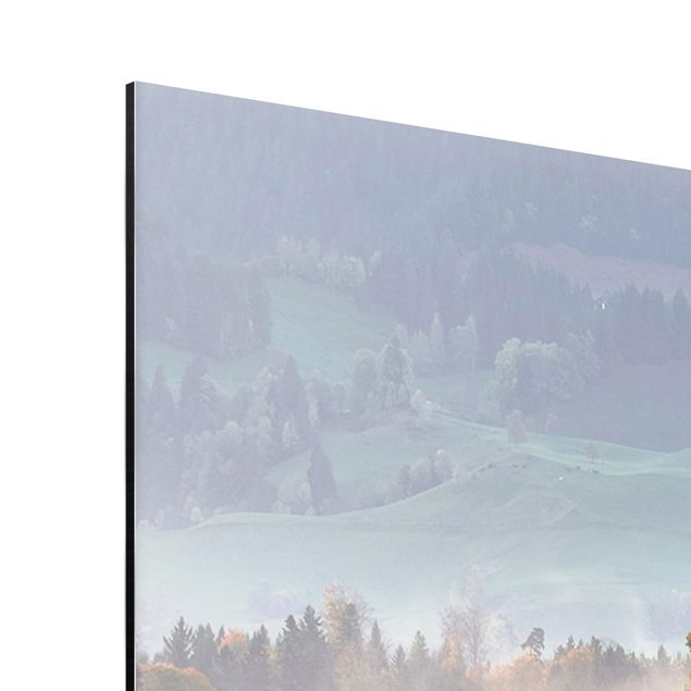 Wandbilder Landschaften Nebliger Herbsttag Schweiz