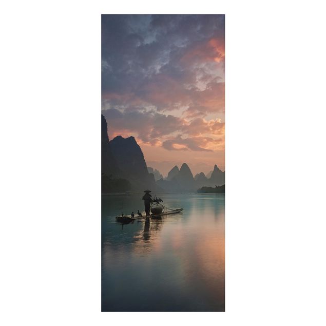 Küche Dekoration Sonnenaufgang über chinesischem Fluss
