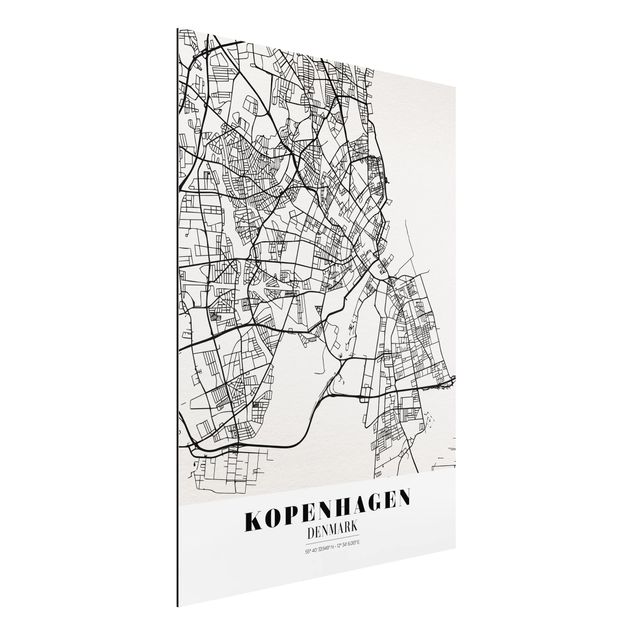 Küche Dekoration Stadtplan Kopenhagen - Klassik