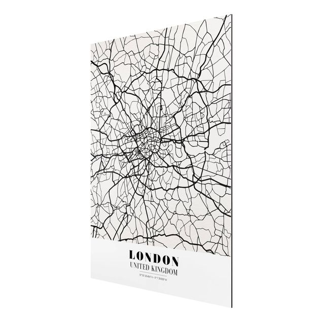 Wandbilder Weltkarten Stadtplan London - Klassik