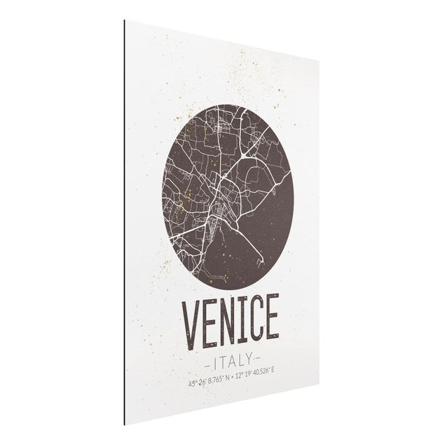 Küche Dekoration Stadtplan Venice - Retro