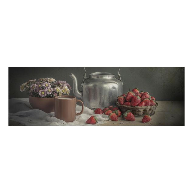 Wandbilder Stillleben Stillleben mit Erdbeeren