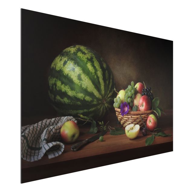 Wanddeko Küche Stillleben mit Melone