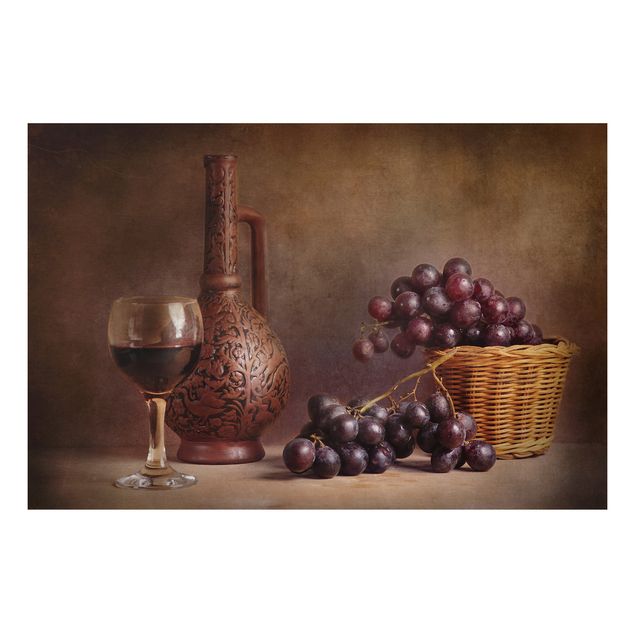 Wandbilder Früchte Stillleben mit Weintrauben