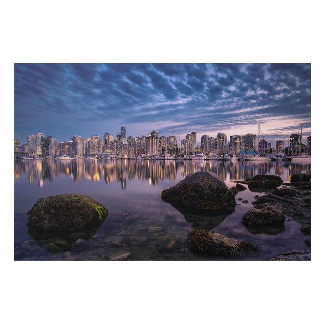 Wandbilder Architektur & Skyline Vancouver im Sonnenuntergang