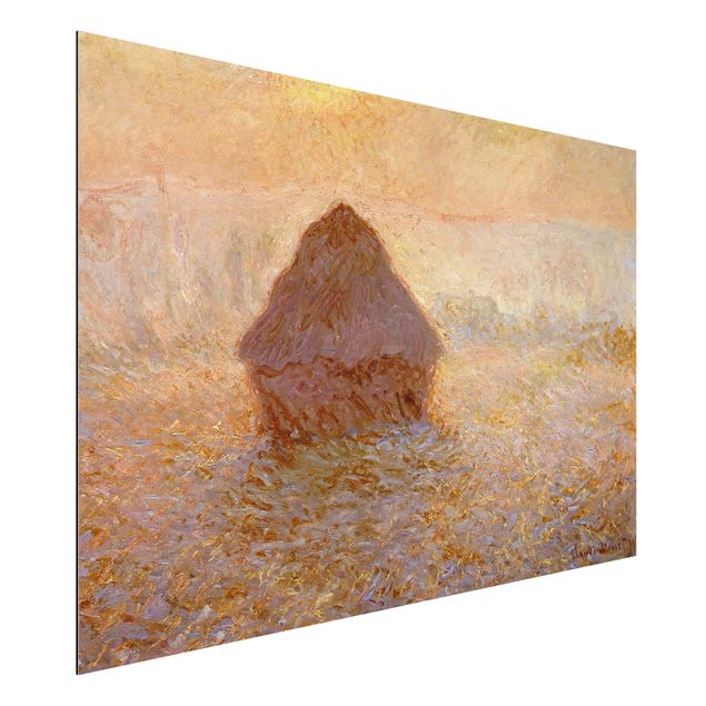 Küchen Deko Claude Monet - Heuhaufen im Nebel