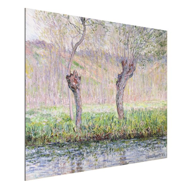 Küchen Deko Claude Monet - Weidenbäume Frühling