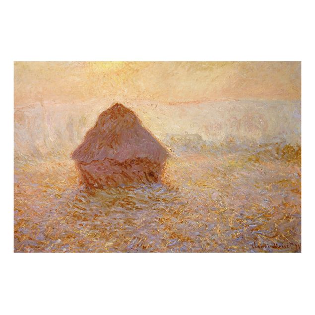 Impressionismus Bilder kaufen Claude Monet - Heuhaufen im Nebel