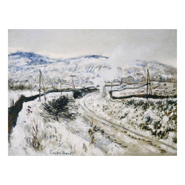 Impressionismus Bilder kaufen Claude Monet - Zug im Schnee