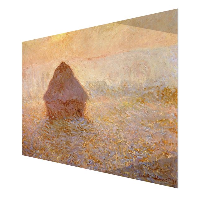 Kunststile Claude Monet - Heuhaufen im Nebel