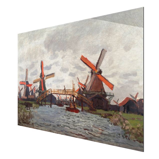Kunststile Claude Monet - Windmühlen Zaandam