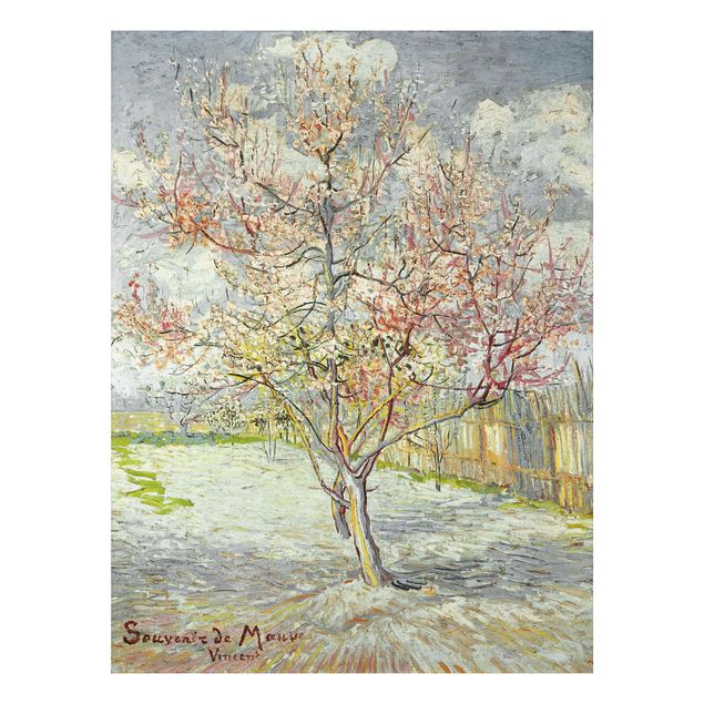 Bilder Impressionismus Vincent van Gogh - Blühende Pfirsichbäume