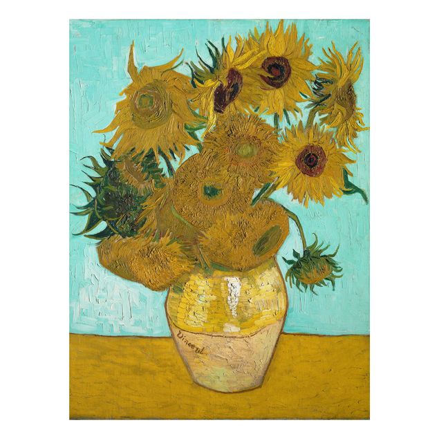 Küchen Deko Vincent van Gogh - Vase mit Sonnenblumen