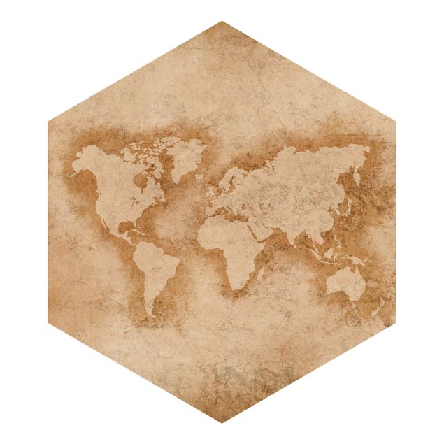 Fototapete kaufen Antike Weltkarte