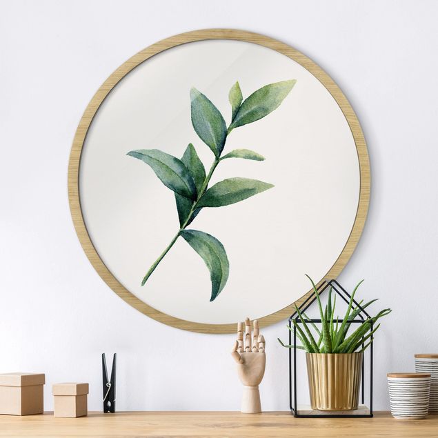 Blumenbilder mit Rahmen Aquarell Eucalyptus II