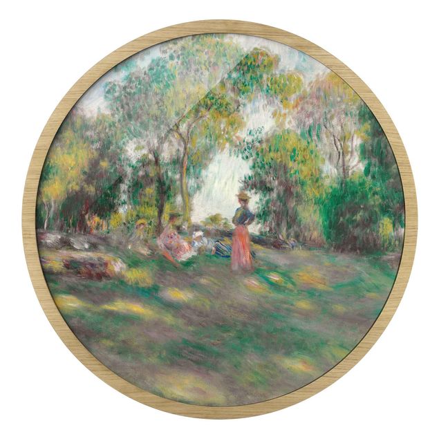 Wandbilder Kunstdrucke Auguste Renoir - Landschaft mit Figuren