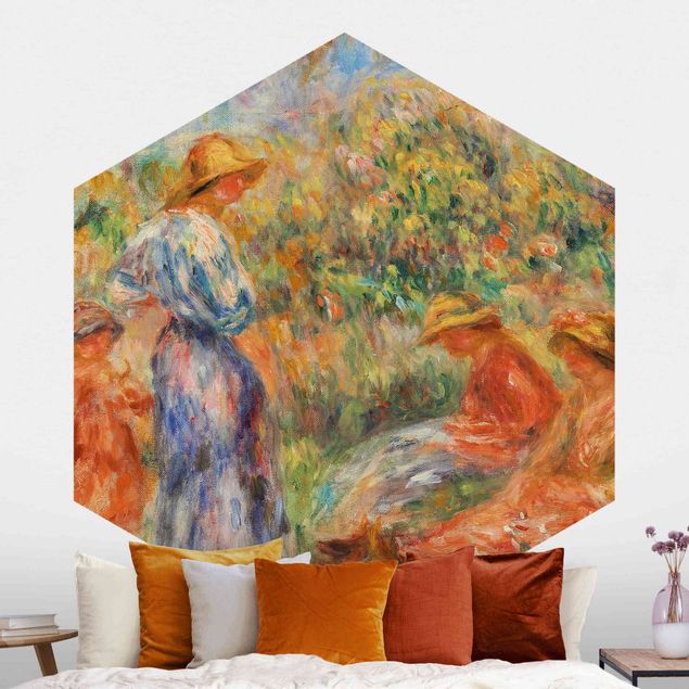Küche Dekoration Auguste Renoir - Landschaft mit Frauen und Kind