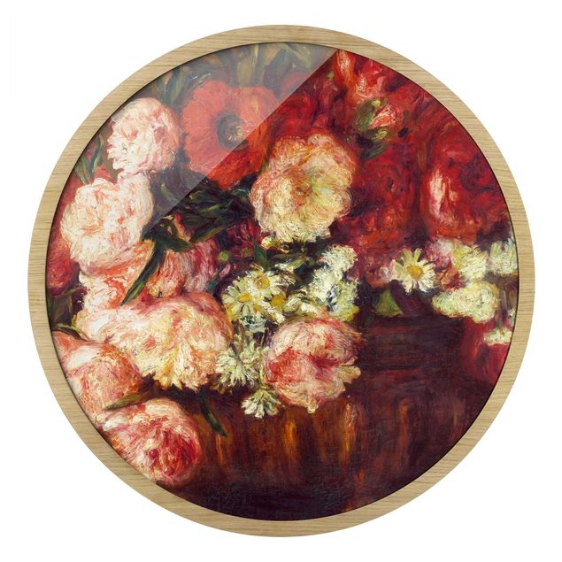 Blumenbilder mit Rahmen Auguste Renoir - Stillleben mit Pfingstrosen