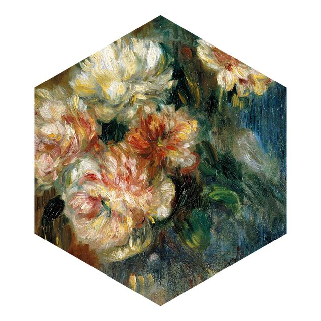 Tapete Landhausstil Auguste Renoir - Vase Pfingstrosen