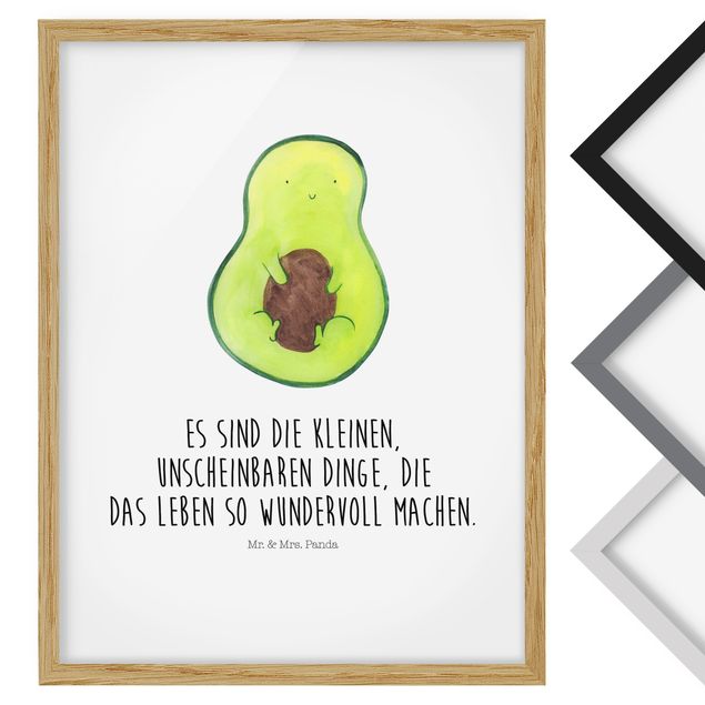 Wandbilder Mr. & Mrs. Panda - Avocado - Die kleinen Dinge