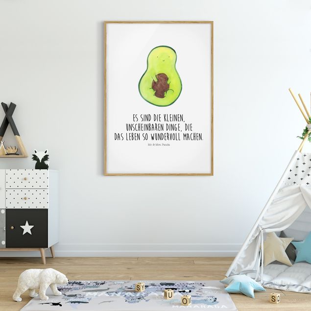 Gerahmte Bilder Abstrakt Mr. & Mrs. Panda - Avocado - Die kleinen Dinge