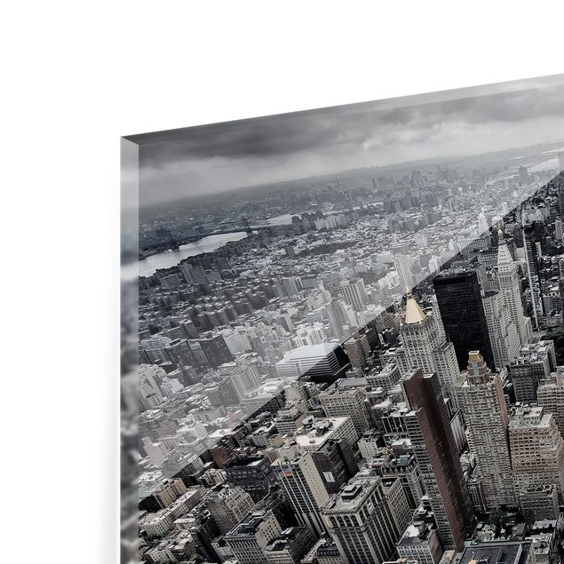 Spritzschutz Glas - Blick über Manhattan - Querformat - 3:2