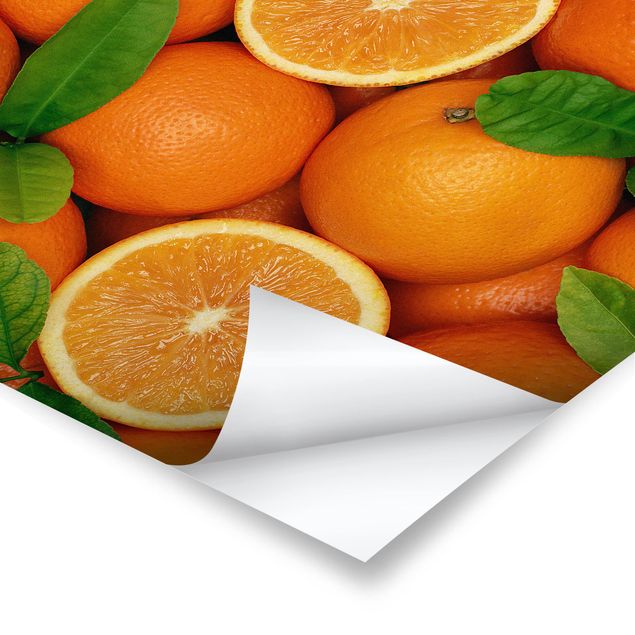 Poster Saftige Orangen