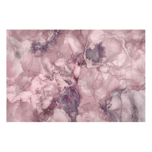Wandbilder Kunstdrucke Farbexperimente Marmor Violett