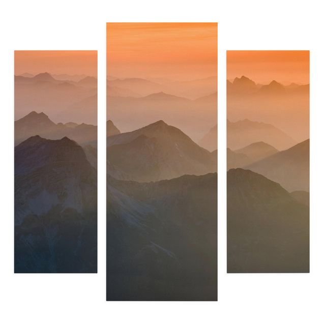 Wandbilder Landschaften Blick von der Zugspitze