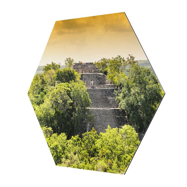 Wandbilder Natur Pyramide von Calakmul