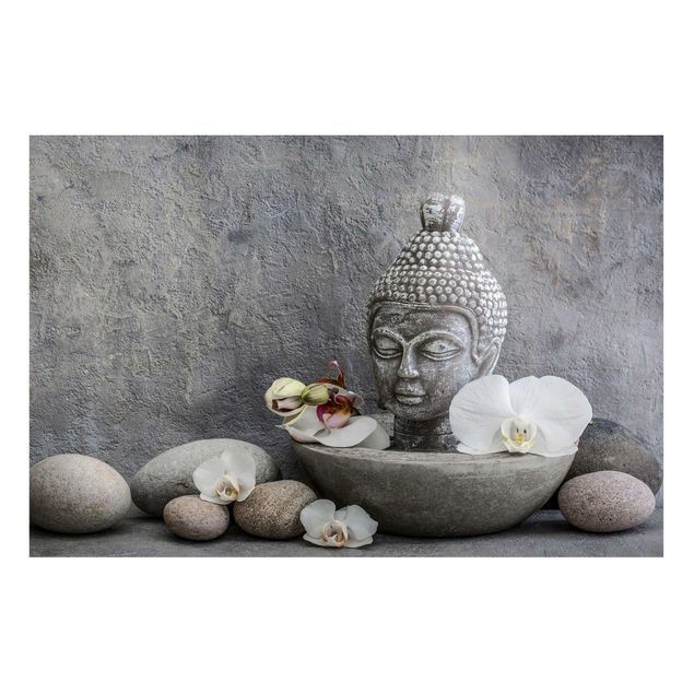 Küchen Deko Zen Buddha, Orchideen und Steine