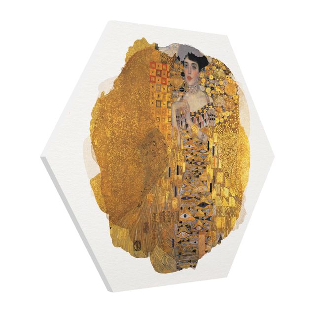 Wandbilder Kunstdrucke Wasserfarben - Gustav Klimt - Adele Bloch-Bauer I