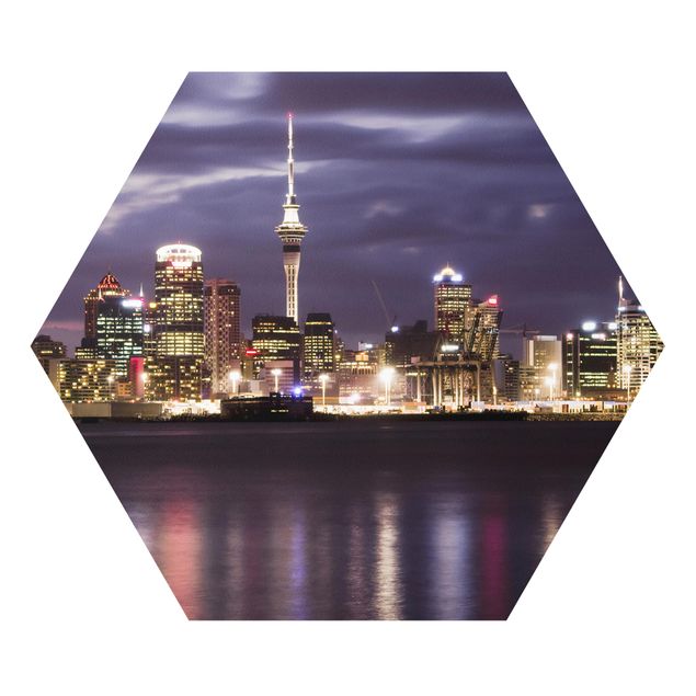 Foto auf Hartschaumplatte Auckland bei Nacht