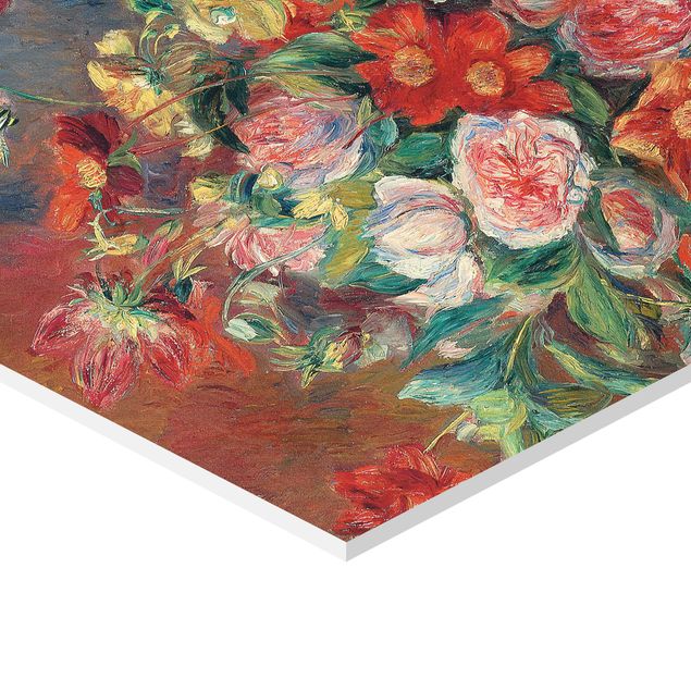 Wandbilder Rot Auguste Renoir - Blumenvase
