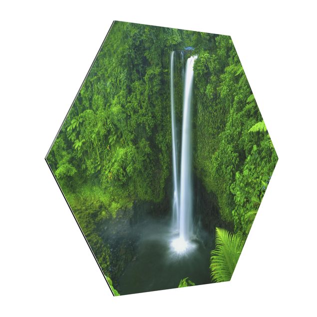 Wandbilder Dschungel Paradiesischer Wasserfall