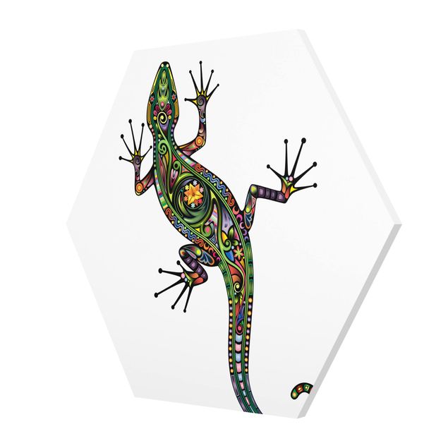 Wandbilder Geckomuster