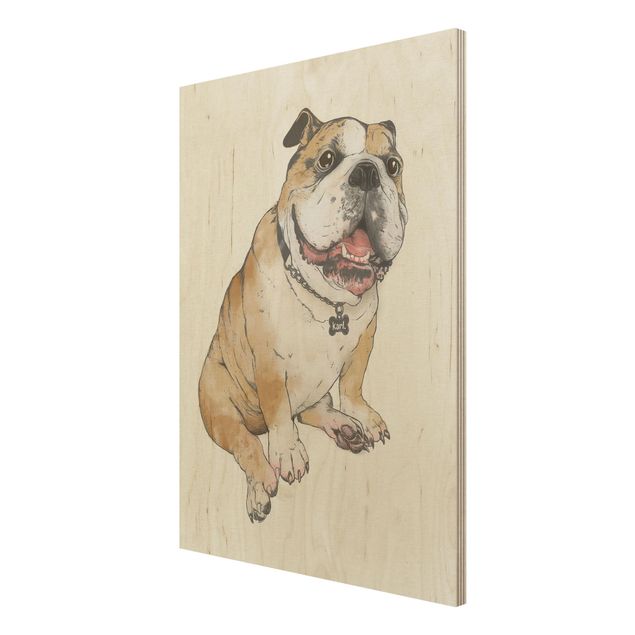 Laura Graves Art Kunstdrucke Illustration Hund Bulldogge Malerei